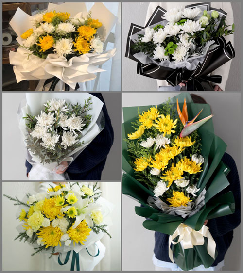 贵州毕节市黔西县金碧镇万家寨村白事花束代送